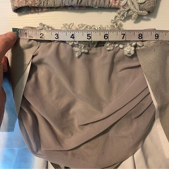 Weissman dance costume 2 piece gray We Belong
13428 lace sequin child SC 6 - Picture 8 of 13